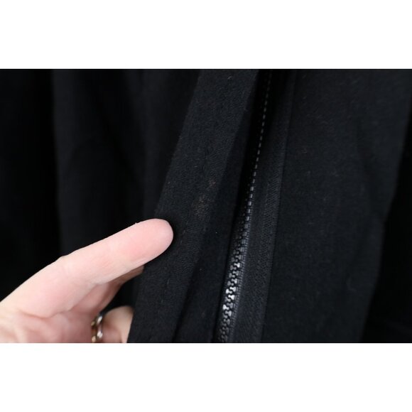 Vintage 80s 90s Streetwear Womens Medium Dolman Sleeve Wool Overcoat Jacket USA - Picture 6 of 15